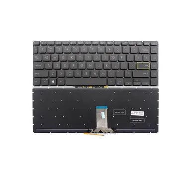 Клавиатура для Ноутбука ASUS R438DA R438EA R438FA R438IA Без Рамки Черная США С Подсветкой
