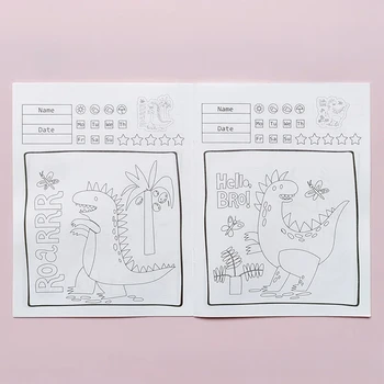 Книжка-раскраска для детей в возрасте от 2-3 до 6 лет, рисование и Граффити в Детском саду, Блокнот для рисования Акварелью, Блокнот Для рисования Карточкой