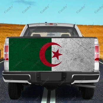 Наклейки с национальным флагом Алжира модификация задней части грузовика покраска подходит для боли в грузовике упаковка аксессуары наклейки