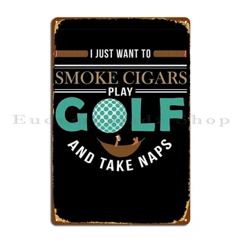 Металлическая табличка с надписью Golft Cigar Для создания дизайна клубного бара Настенная Табличка Жестяная Вывеска Плакат
