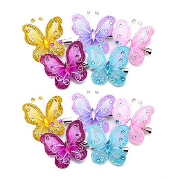L5YF 10 шт. для заколок-бабочек, Головной убор, Заколка-шпилька для детей, для маленьких девочек, для детей